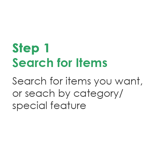 Seach for Items