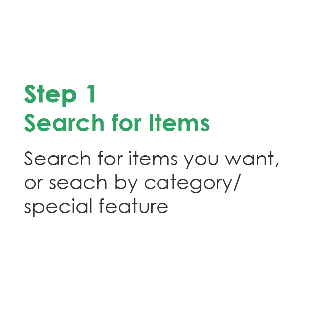 Seach for Items